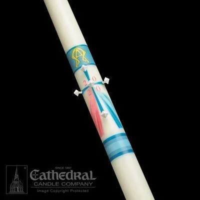 1-1/2″ x 34″ Divine Mercy Paschal Candle