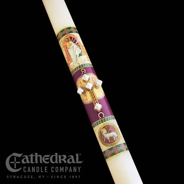 1-3/4″ x 36″ Prince of Peace Paschal Candle