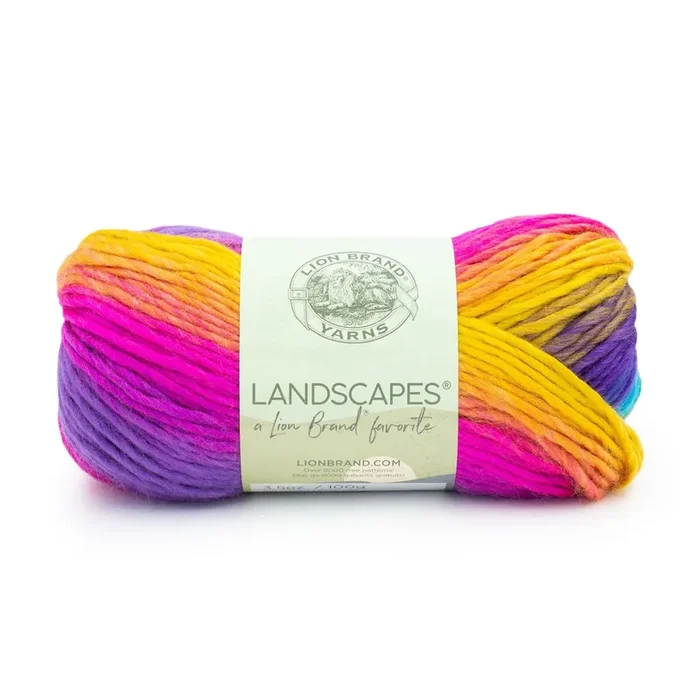 (1 Skein) Lion Brand Yarn Landscapes Yarn, Boardwalk