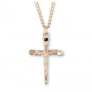 16kt Gold Over Sterling Silver Large Nail Cross