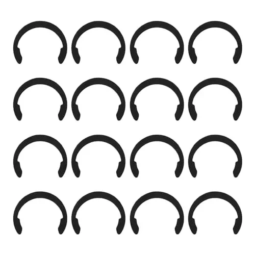 16pcs Retaining Clip Rings Compatible with Cricut Maker/Explore Air, Rubber Roller Replacement Parts Rubber Roller Resolution for Cricut