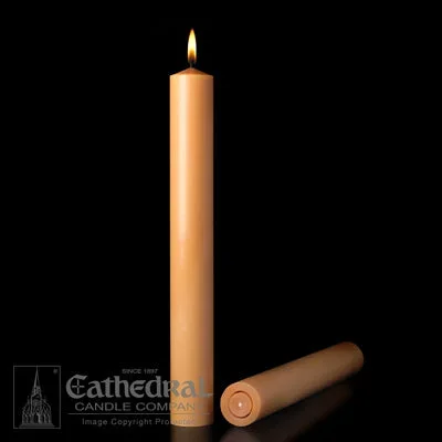 2″ X 12″ 51% Unbleached Beeswax APE Altar Candle (6 Pieces)