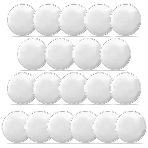 20 Pcs Blank Challenge Coin Silver Platd Laser Blank Coins for Engraving 1.57 Inch Round 0.11 Inch Thick Metal Stamping Blanks Laser Engravable for