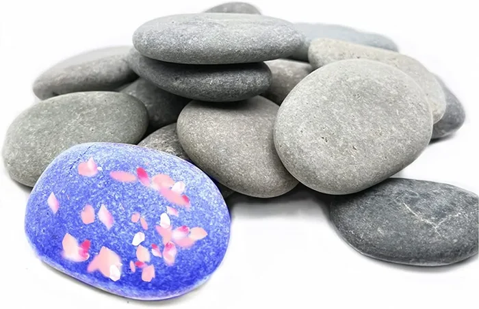 20PCS Large Natural Painting Rocks, 2 to 3 Inches Rocks for Painting
