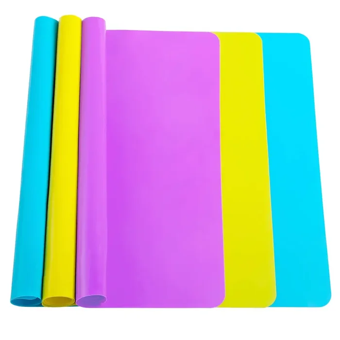 3 Pack Silicone Mat Large Silicone Sheets for Crafts, Resin Casting Molds Mat Silicone Placemat 15.7” x 11.8″