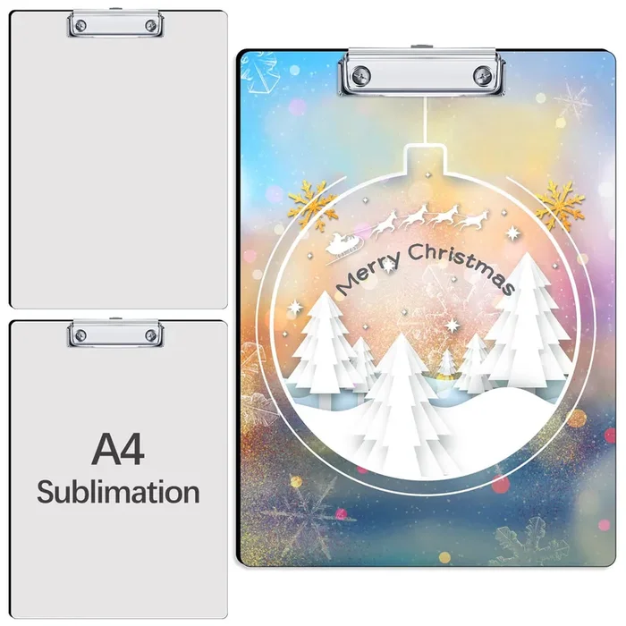 3 Pack Sublimation Clipboard Blanks Bulk MDF Sublimation Blanks Clipboard A4 Letter Size 8.8” x 12.4” Sublimation Teacher Blanks for Office Products DIY Handmade Craft
