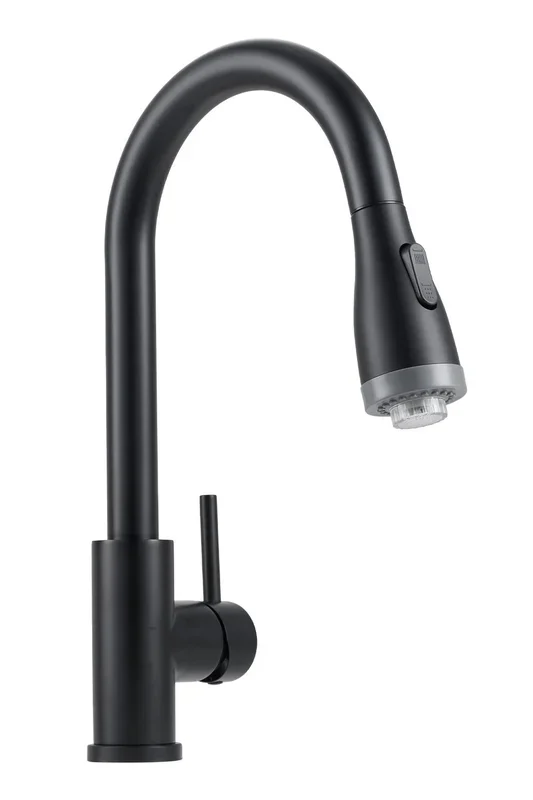 304 Stainless Steel Kitchen Faucet with LED Light