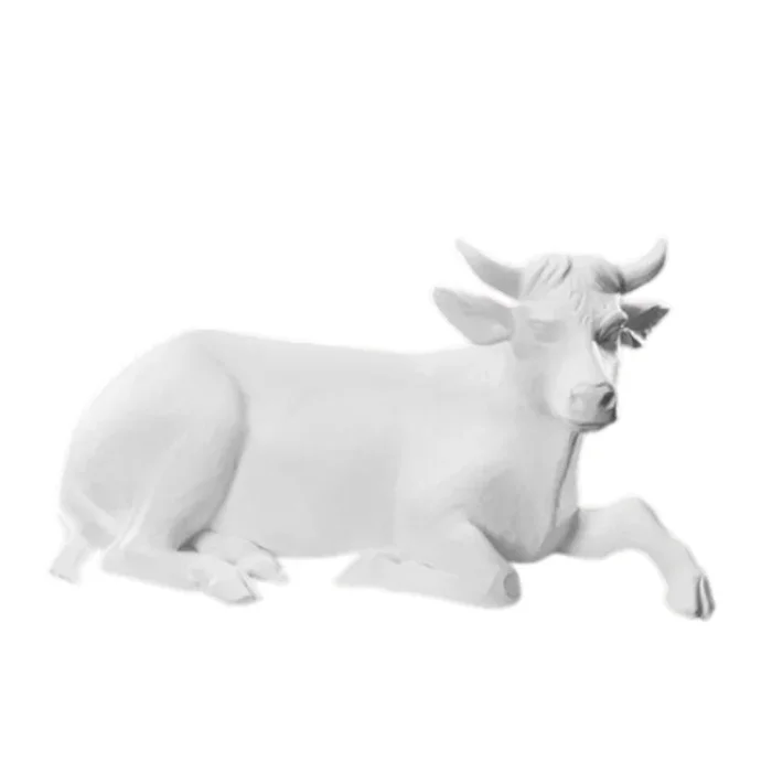 32″ Val Gardena White Ox – Nativity Figurine