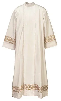 3284 Embroidered Zippered Alb