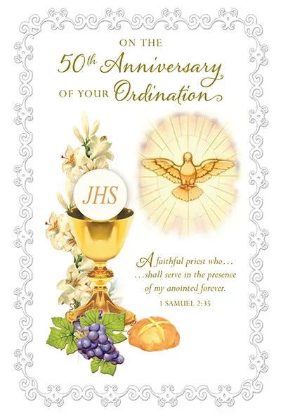 50th Anniversary Ordination Card