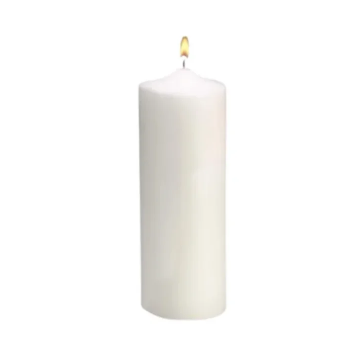6″ Plain White Memorial Candle – 4 Pieces Per Package