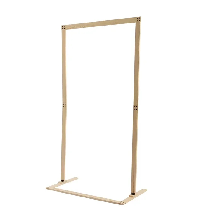 7ft Wooden Wedding Arch Stand Square Wood Arch Wedding Arbor Backdrop Stand Frame Flower Garden Arch for Indoor Outdoor Party Garden Flower Plant Rack (Square Shape)
