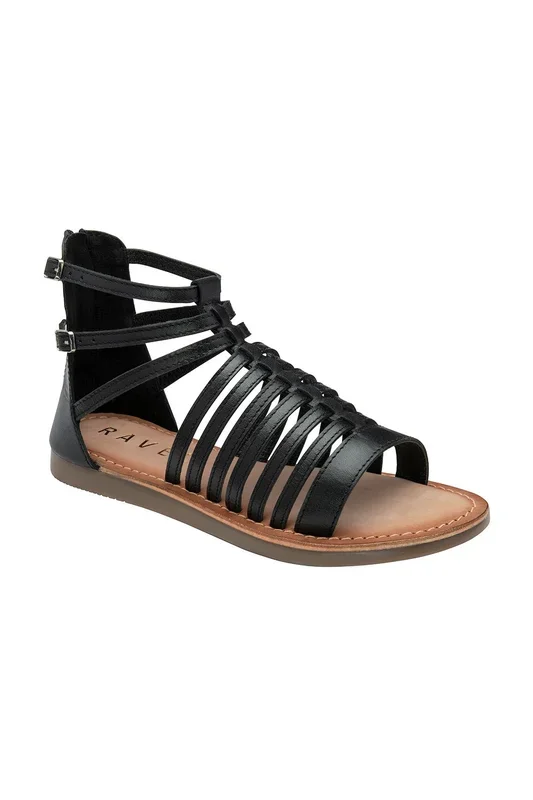 ‘Etton’ Leather Flat Strappy Sandals