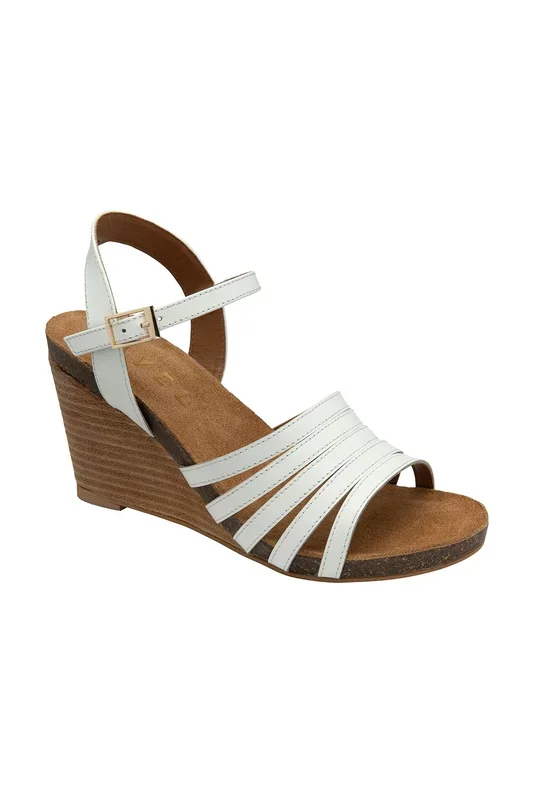 ‘Findon’ Leather Wedge Sandals
