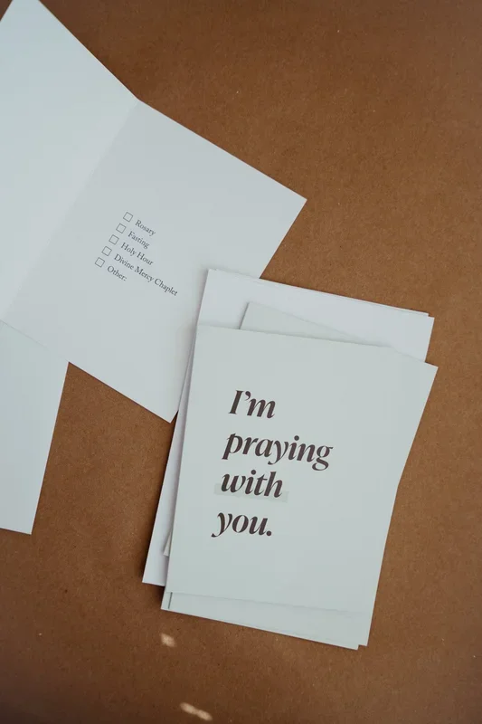 “I’m Praying With You” Greeting Cards // 5-Pack