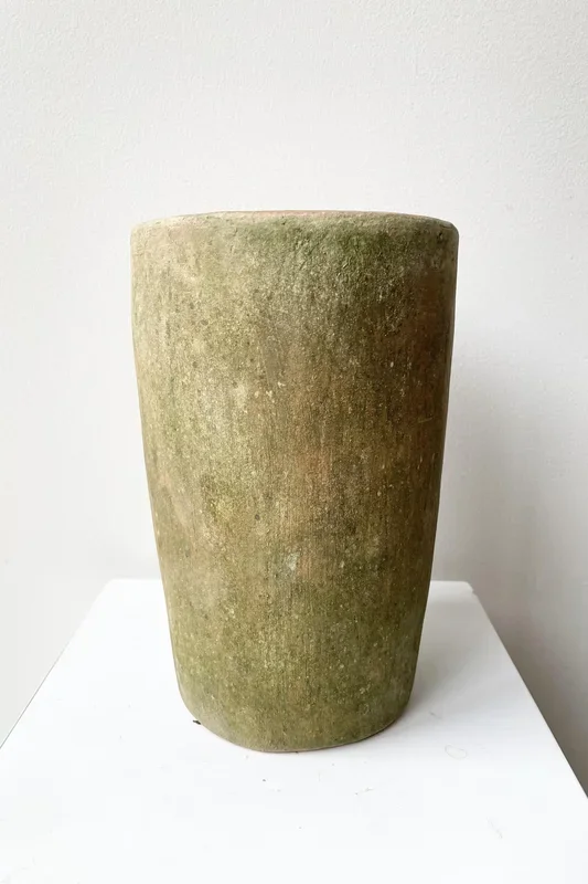 Aged Cylinder Planter Small