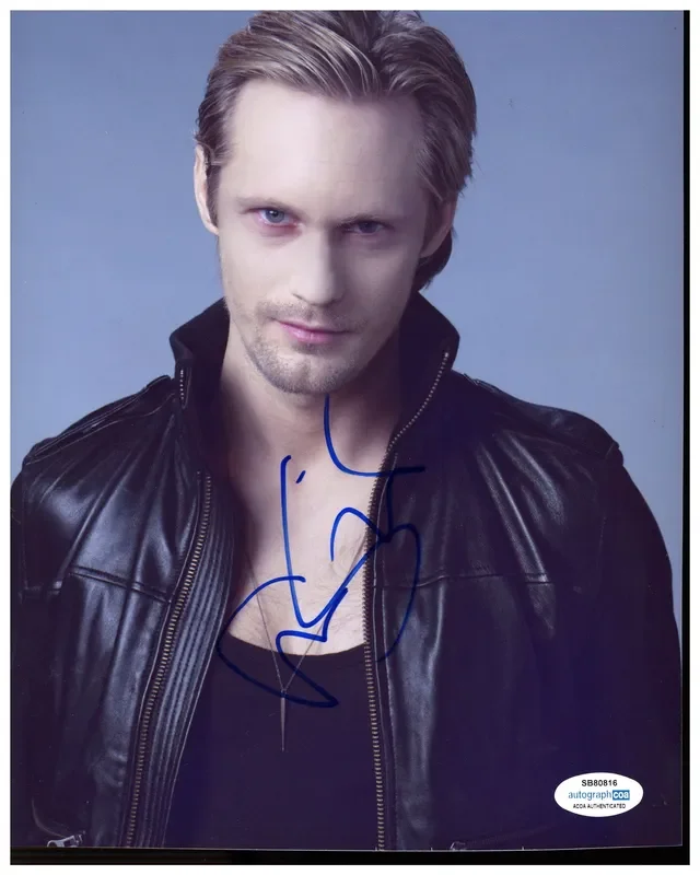 Alexander Skarsgård Signed 8×10 Photo TRUE BLOOD Autographed AutographCOA