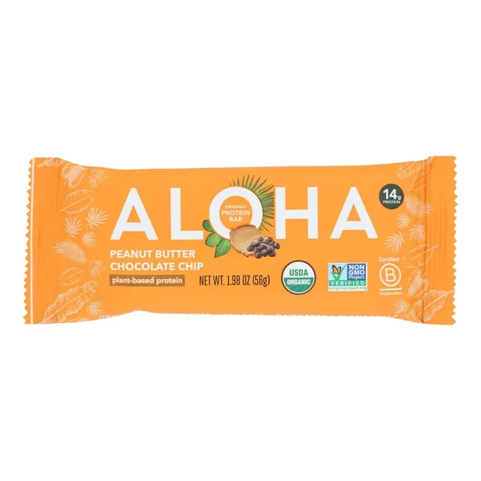 Aloha Peanut Butter Chocolate Chip Granola Bars – 12 Pack, 1.9 Oz. Each