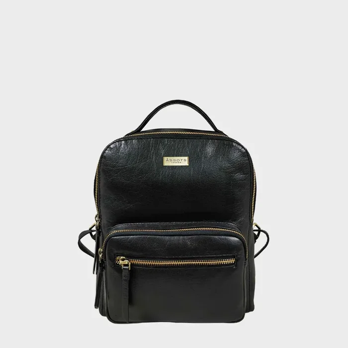ANGEL’ Nappa Full Grain Leather Zip-top Backpack