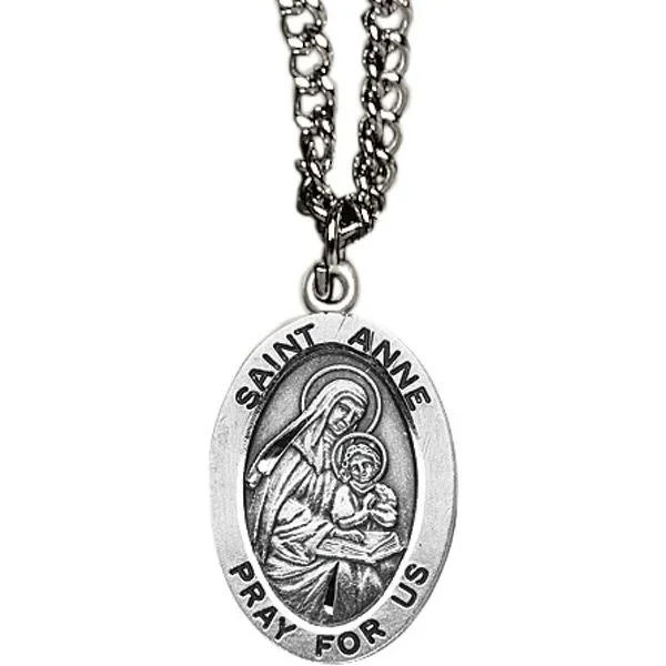 Anne Oval Patron Saint Medal