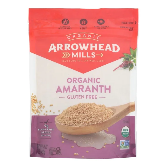Arrowhead Mills Whole Grain Amaranth for Gluten-Free and Nutty Flavor (Case of 6 – 16 Oz)