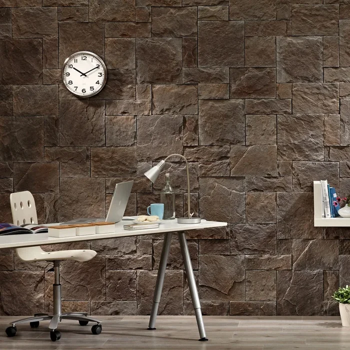 Ashlar Pattern Petra Granat Manufactured Stone Handmade Veneer – Livfloors Collection