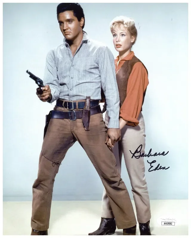 Barbara Eden Signed 8X10 Photo Flaming Star Autographed JSA COA