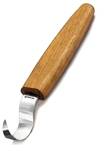 BeaverCraft Wood Carving Hook Knife SK1 for Carving Spoons Kuksa Bowls and Cups Spoon Carving Tools Basic Crooked Knife for Professional Spoon