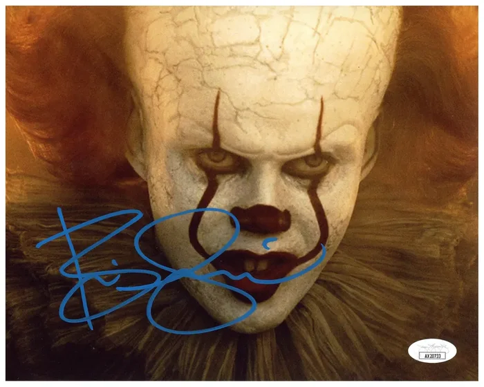 Bill Skarsgård Signed 8×10 Photo IT Pennywise Autographed Authentic JSA COA #3