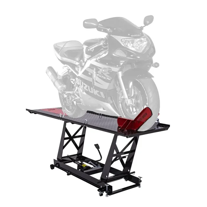 Black Widow Hydraulic Motorcycle Lift Table – 1,000 lb. Capacity