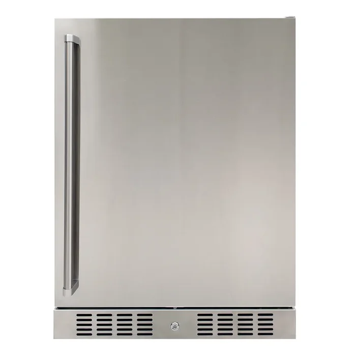 BRAMA Outdoor Refrigerator Built-In or Freestanding with Automatic Defrost, LED Display and Control Panel