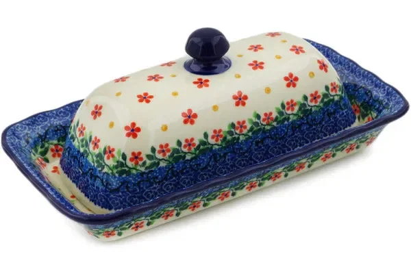 Butter Dish – Polish Pottery – Little Flowers – Ceramika Artystyczna