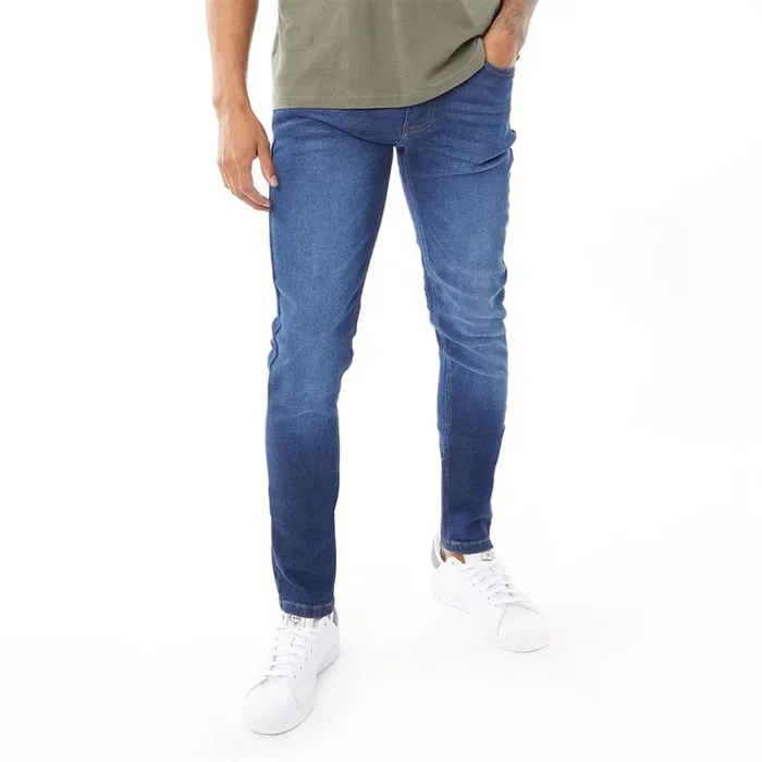 Buy Avant Garde Mens Staple Skinny Stretch Jeans Mid Blue