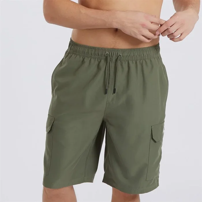 Buy Bench Mens Shallis Cargo Swim Shorts Khaki