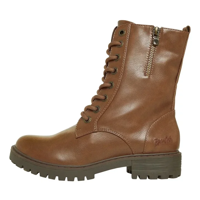 Buy Blowfish Womens Ruffle Boots Walnut Local Sheriff