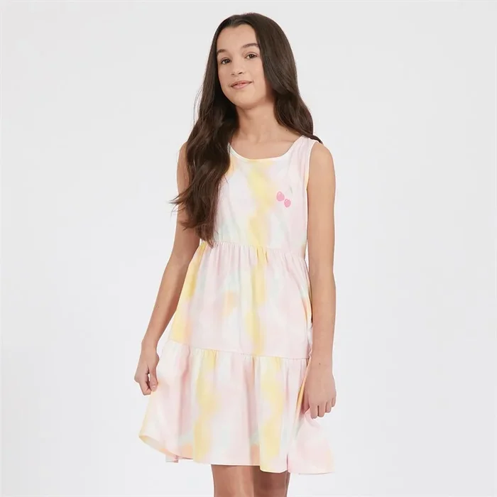 Buy Board Angels Girls Tie Dye Cherry Dress Multi