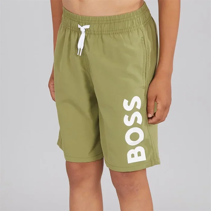 Buy BOSS Boys Swim Shorts Dark Green