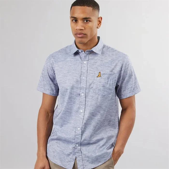 Buy Brave Soul Mens Blythman Shirt Navy