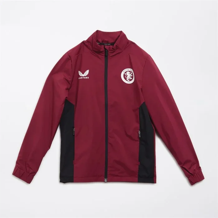 Buy Castore Womens AVFC Aston Villa Players Lightweight Training Jacket Rhododendon/Caviar