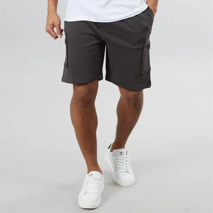 Buy Criminal Damage Mens Dalston Shorts Charcoal