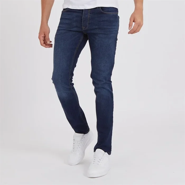 Buy Crosshatch Mens Buraca Slim Fit Jeans Darkwash