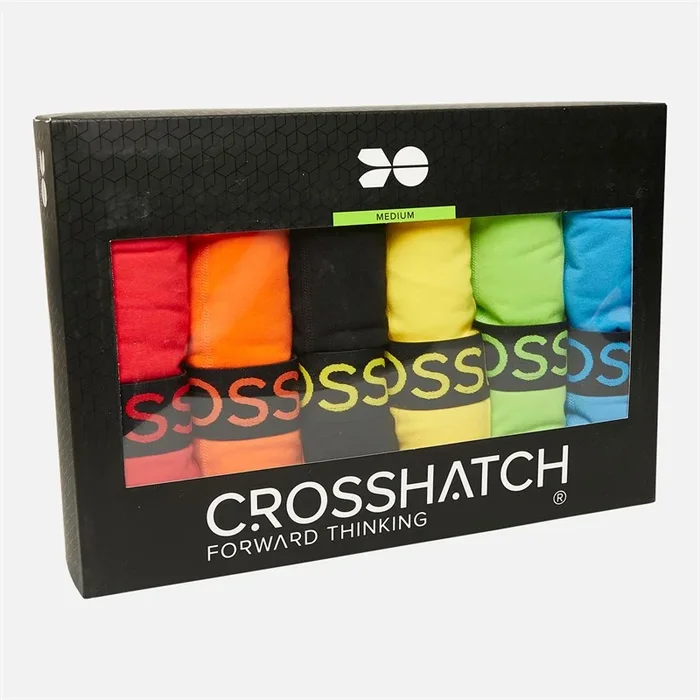 Buy Crosshatch Mens Highlighter Twelve Pack Boxer Shorts Assorted
