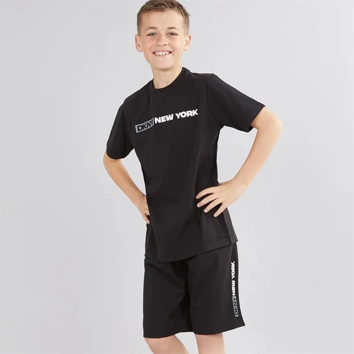 Buy DKNY Boys T-Shirt And Shorts Co-Ord Set Black