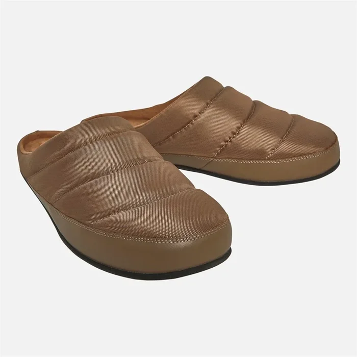 Buy FitFlop Mens Shove Padded Performance-Fabric Slippers Minky Grey