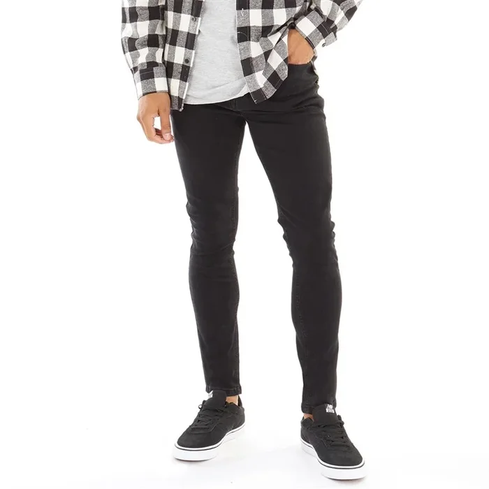 Buy Fluid Mens Skinny Fit Denim Jeans Black