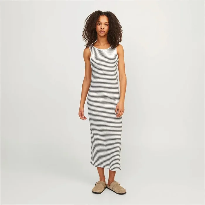 Buy JJXX Womens Dagmar Maxi Dress Vanilla Ice