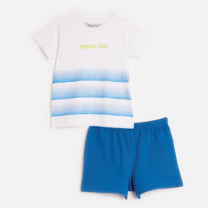 Buy Kangaroo Poo Boys Tie Dye T-Shirt And Shorts Set Blue/White