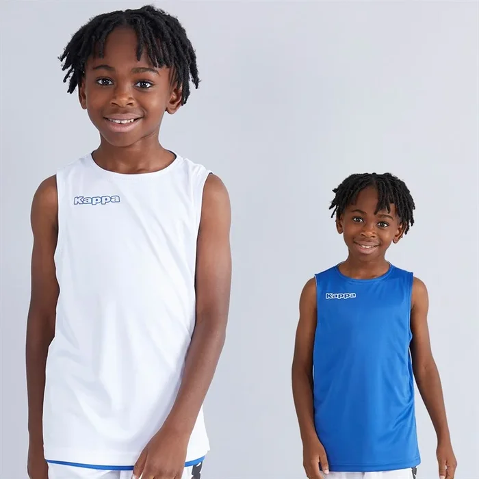 Buy Kappa Boys Alble Reversible Sleeveless Training Top Royal Blue/White