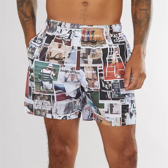 Buy Lacoste Mens Swim Shorts Multico
