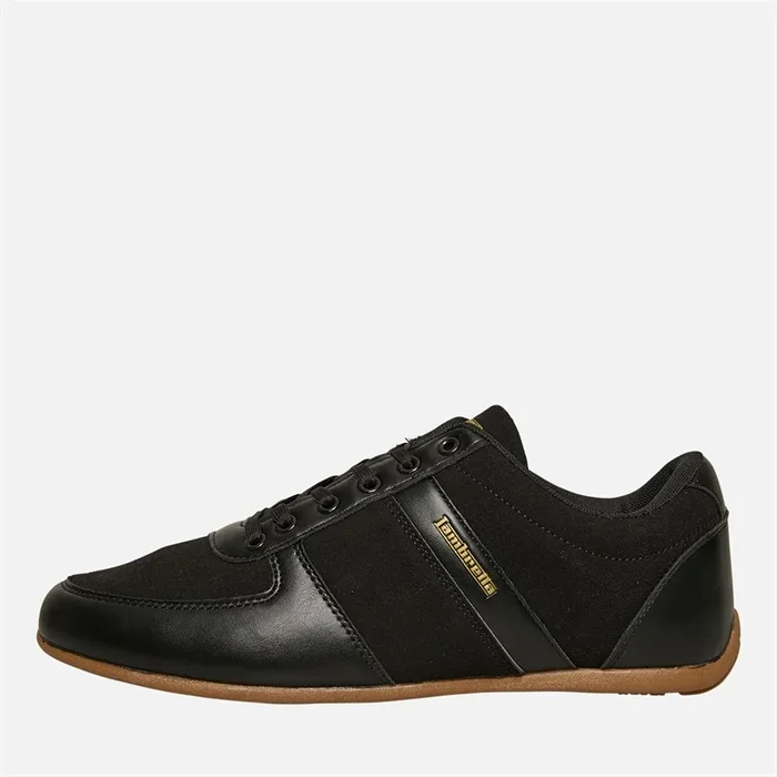 Buy Lambretta Mens Euro Trainers I02 Black/Gum